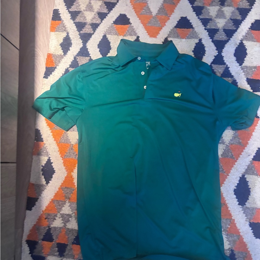 Masters green Polo Shirt with Yellow Logo